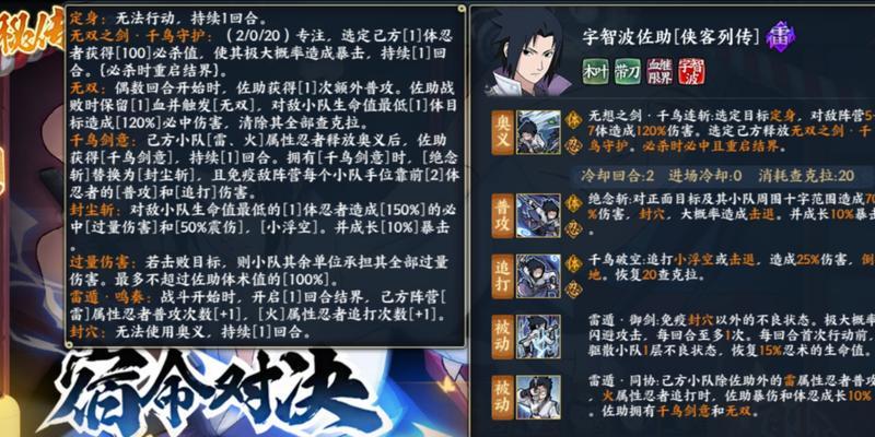 《掌握佐助万花筒攻略，成为手游宇智波佐助巅峰玩家》